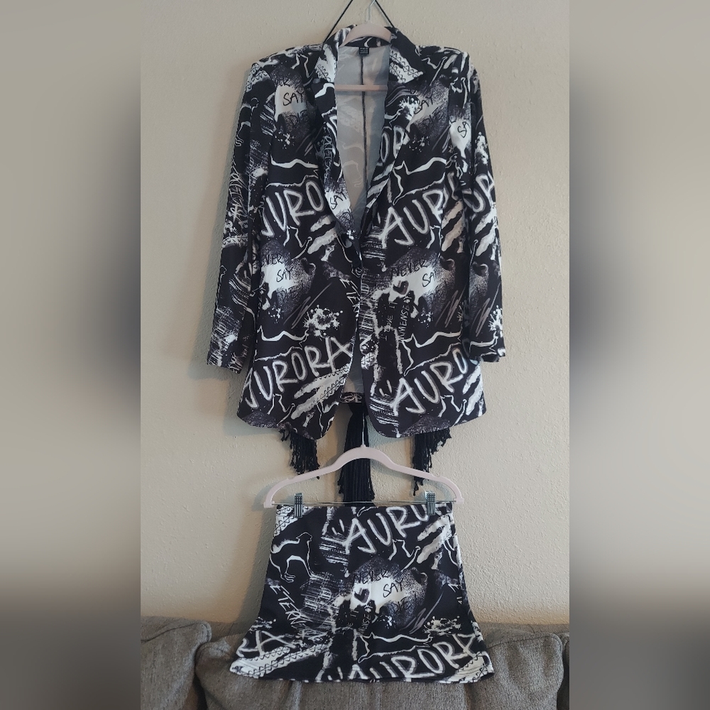 Shein Blazer & Mini Skirt - NWOT - Large